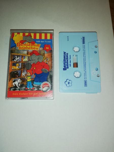 Benjamin Blümchen Folge 46 hilft den Tieren Weiß mit Blauen Druck 4.27546 Kiddinx